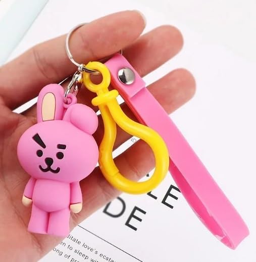 BT21 Cooky Keychain with Hook & Strap | Cooky With Hook