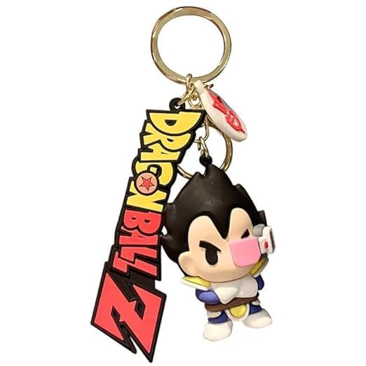 Anime Keychain With Hook & Straps | Vegeta Red