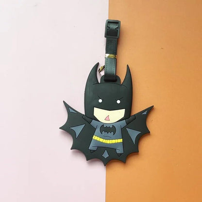 Luggage Tag for Luggage Suitcase Baggage Id Identifier Name Address Label with Silicon Strap | Bat Cute