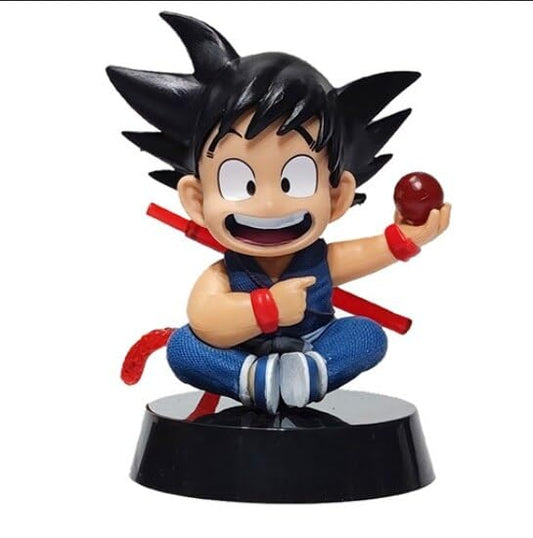 Anime Action Figure With Ball Height -12CM | Blue Goku with Ball