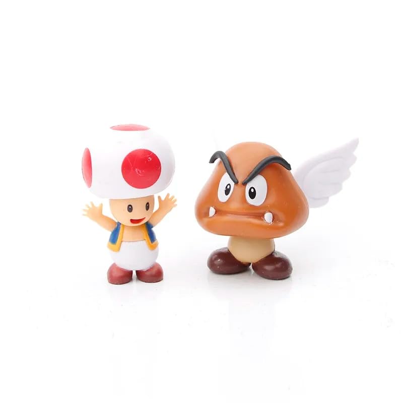 Mario Action Figures Set of 12 Figures Height - 4CM - 10CM | Mario Set of 12