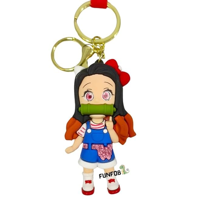 Anime Keychain With Hook & Strap | Nezu Kiddo