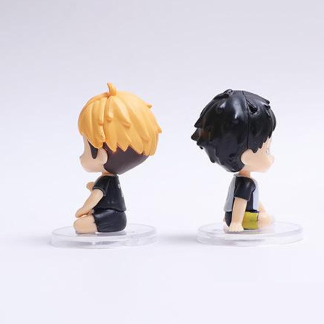 Anime Action Figures Set of 4 Chibi Style Height-5.5cm  | Boys Mini Haik-yuu