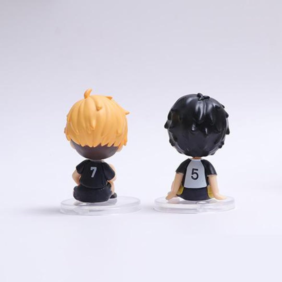 Anime Action Figures Set of 4 Chibi Style Height-5.5cm  | Boys Mini Haik-yuu