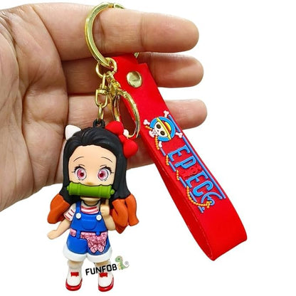 Anime Keychain With Hook & Strap | Nezu Kiddo