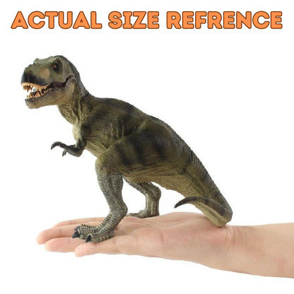 T Rex Figure Toy Dinosaur Figure Height-17x17CM PVC | T Rex Brown