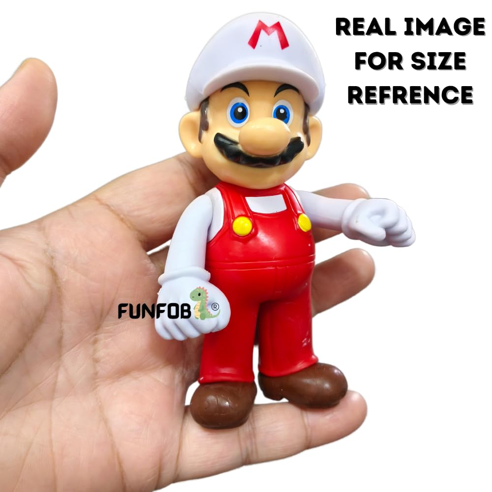 Mario Action Figure Height -11.5cm Mario Toys | Mario Red White