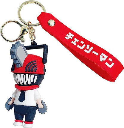 Anime Keychain With Hook & Strap | Chain-sw-man