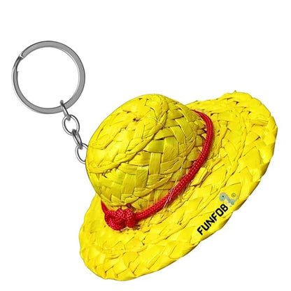 Anime Keychain For Fans Collectible Gifting Anime Manga | Luffy Cap Yellow