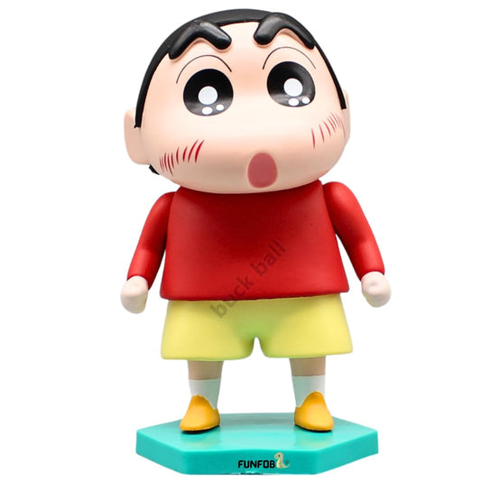 Shinchan Action Figure Toy Size - 13CM  | Shin Red Green Stand