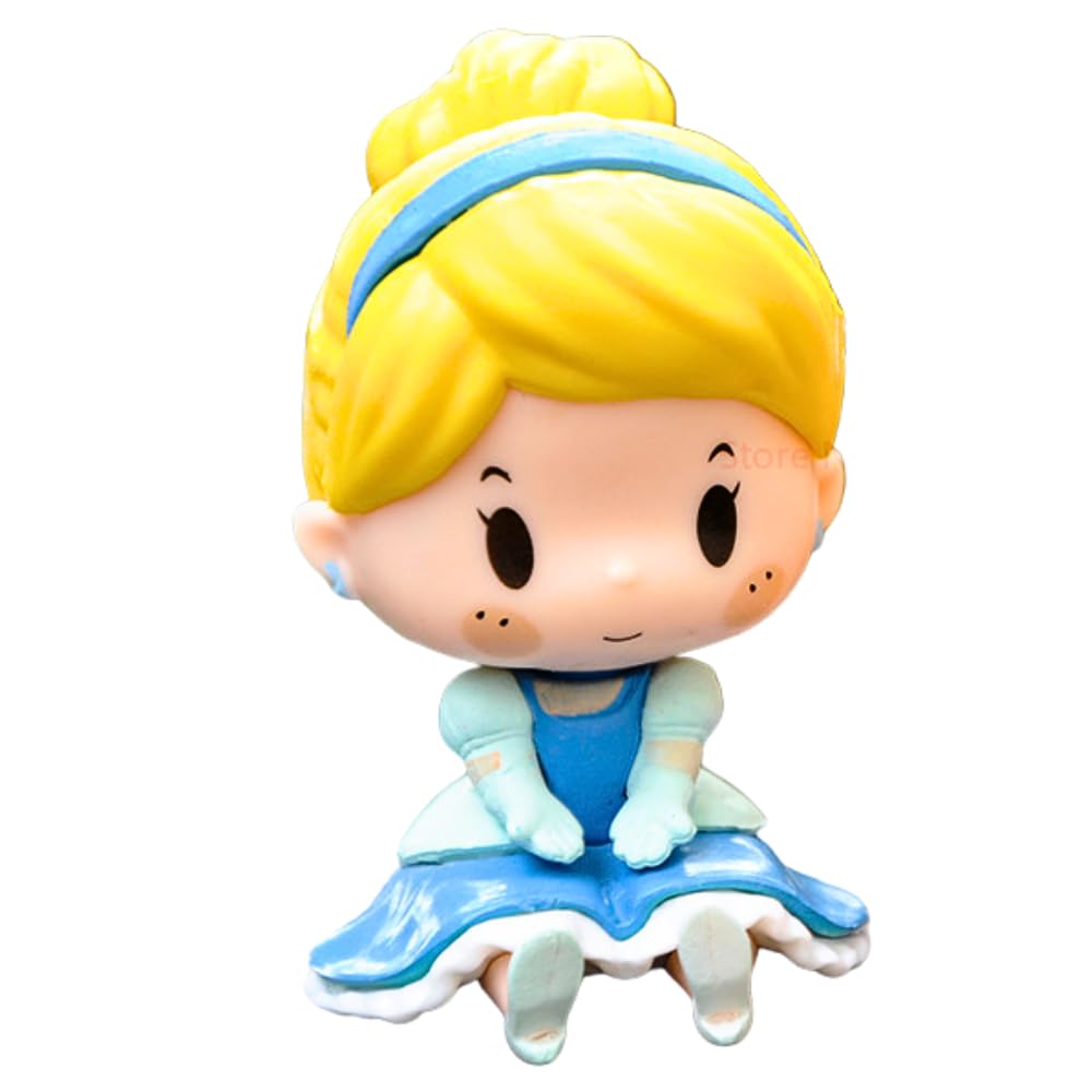 Princess Figure Dolls Height-6CM Mini Size | Yellow Blue Doll