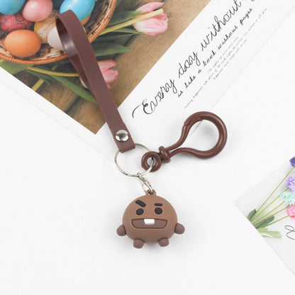 Shooky BT21 Keychain With Hook & Strap | Shooky With Hook