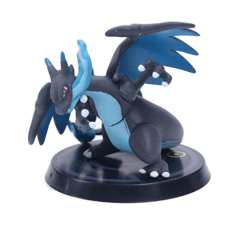 Cartoon Movie Dragon Figure Height -7.5cm | Poke Grey Black Round