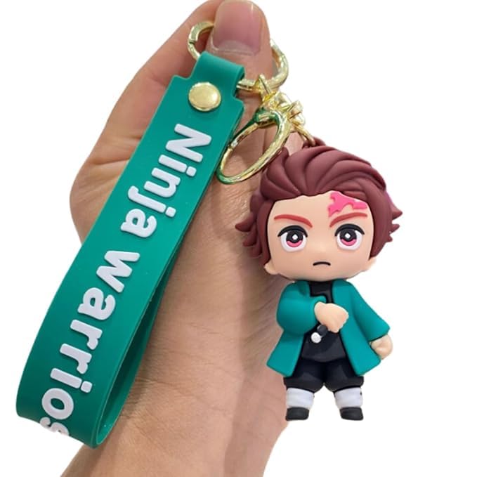 Anime Keychain For Anime Fans | Tanj-iro Green Strap