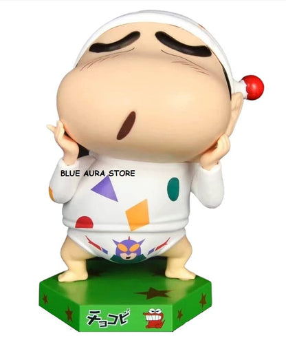 Shinchan Action Figure Height 11.5Cm |  White Nightsuit