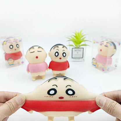 Shinchan Squishy Toy Mind Relaxing Stretchy Hand Pressing Toy Stress Buster | Shinchan Squishy