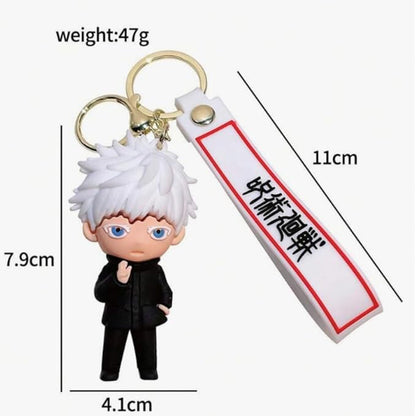 Anime Keychain With Hook & Strap | Go-jo No Mask