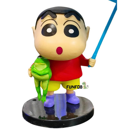 Shinchan Action Figure Toy Size - 7CM | Shin Blue Umbrella Small