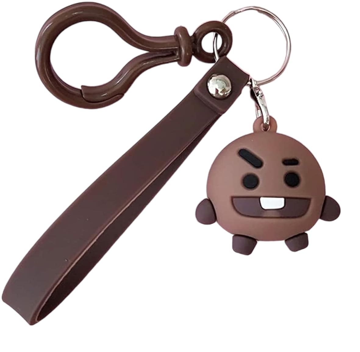 Shooky BT21 Keychain With Hook & Strap | Shooky With Hook