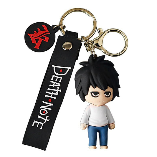 Anime Keychain With Hook & Straps | D- Note L