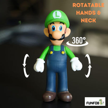 Mario Action figure Height -11.5cm Mario Toys | Mario Green Blue