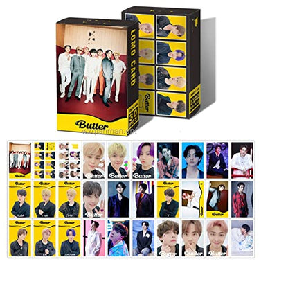 Bts Butter Lomo Cards Photocard Merchandise-30 Lomocards | Half Red Yellow