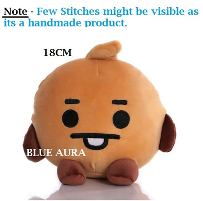 Bts Plushies Toy Shooky 18CM Big Size BT21 Sitting Soft Toy (Shooky 18cm Plush)