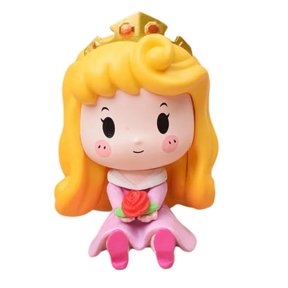 Princess Figure Dolls Height-6CM Mini Size | Yellow Pink Crown Doll