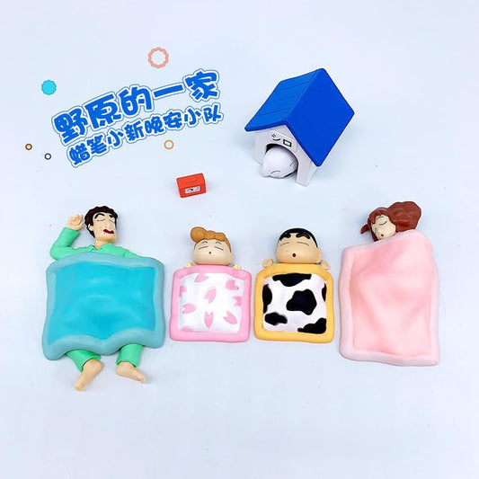 Shinchan Action Figure Set of 5 Toy Size - 3.5-8CM | Shinchan Family