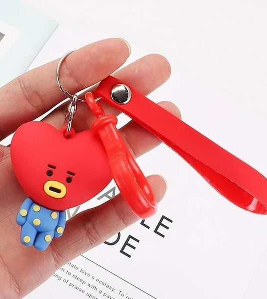 Tata BT21 Keychain with Hook & Strap | Tata With Hook)