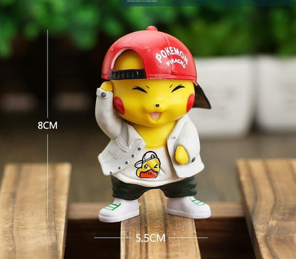 Cartoon Action Figure Toy Height -8.5CM  | Poke Cap Figure