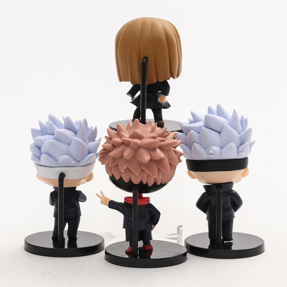 Anime Action Figure Set of 4 Height -7.5cm  | Juju-tsu Set of 4 Mini