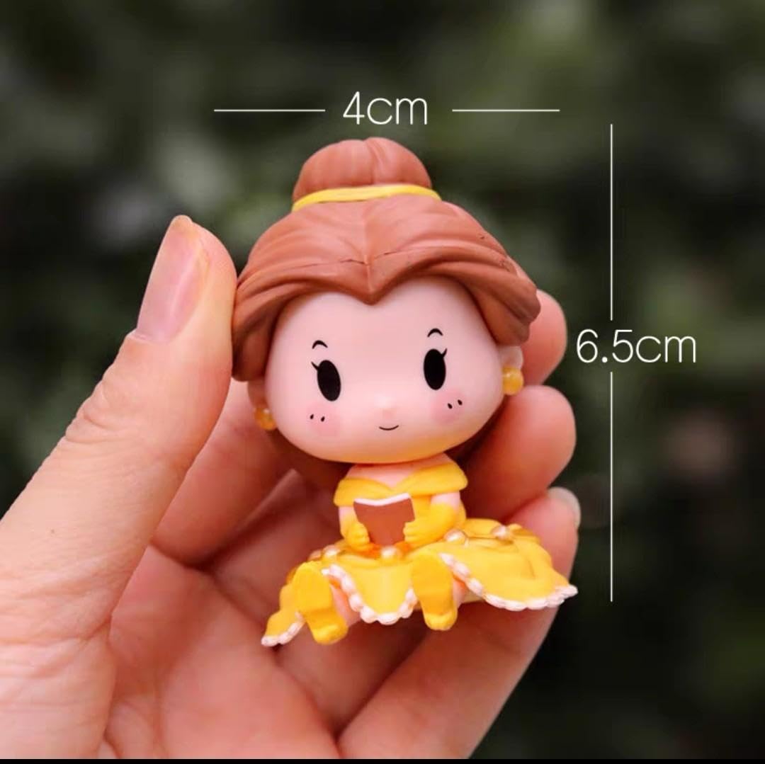 Princess Figure Dolls Figurines Height-6CM Mini Size | Yellow Doll