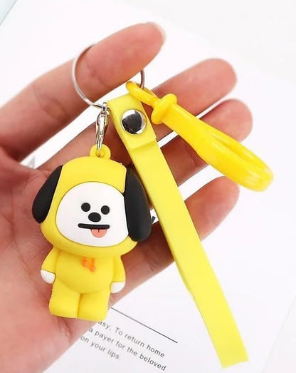 BT21 Chimmy Keychain with Hook & Strap | Chimmy With Hook