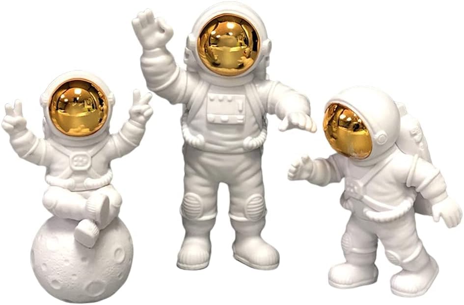 Astronaut Figures Toys Set of 3 Figures Height-10 to 8CM| Astro Set of 3