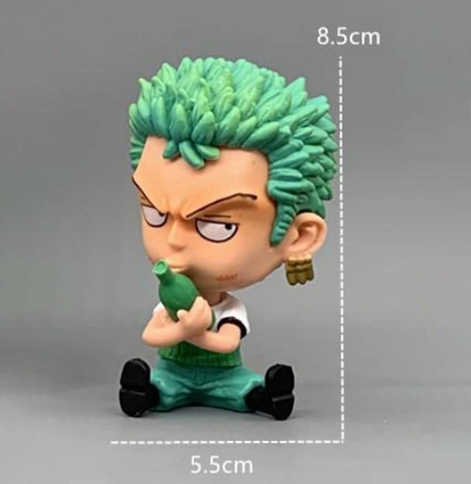 Zoro Action Figure Mini Figurine Height -9cm | Zoro Mini Bottle