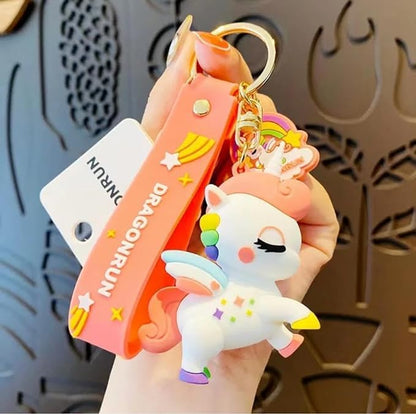 Unicorm Keychain With Hook & Strap | 1pc Random Colour Only | Unicorn Keychain