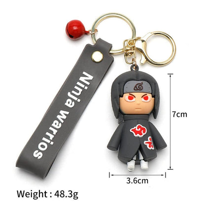 Anime Keychain With Hook & Straps | Itachi R