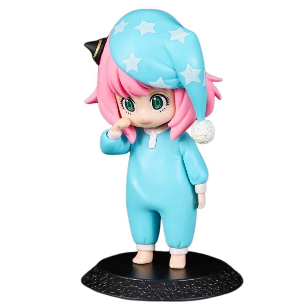 Anime Action Figure Toy Height -13cm | Anya Blue Pink Nightsuite