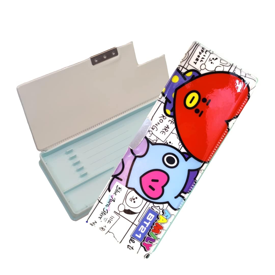 BT21 BTS Pencil Box for Kids for School Stationery Pouch Pencil Case | Tata Hard