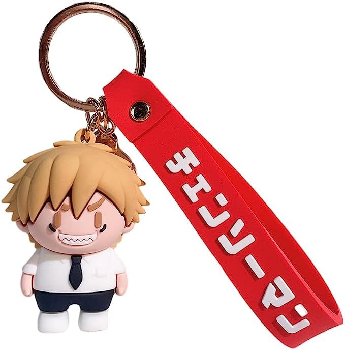 Anime Keychain With Hook & Strap | Den-g Keychain