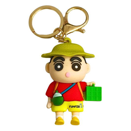 Shinchan Keychain With Hook | Shinchan Bucket & Cap