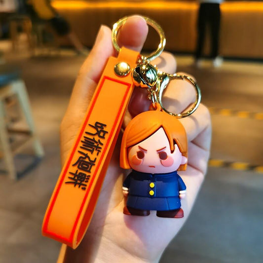 Anime Keychain With Hook & Strap | Red Hair Girl Juju