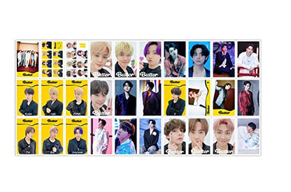 Bts Butter Lomo Cards Photocard Merchandise-30 Lomocards | Half Red Yellow