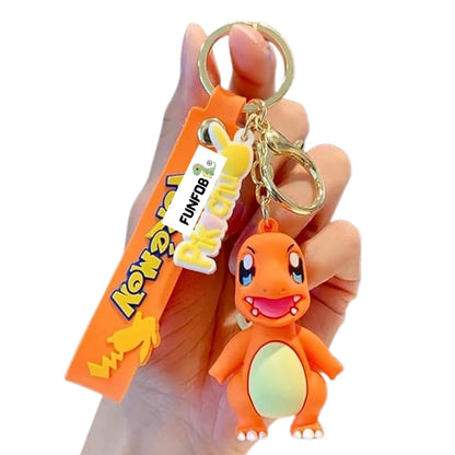 Cartoon Keychain For Fans With Hook & Strap | Poke Dragon Orange