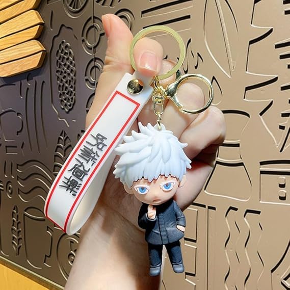 Anime Keychain With Hook & Strap | Go-jo No Mask