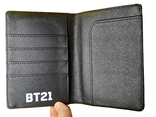 BTS Passport Holder Cover Case for Unisex PU Leather Multi color 15 CM x 11CM