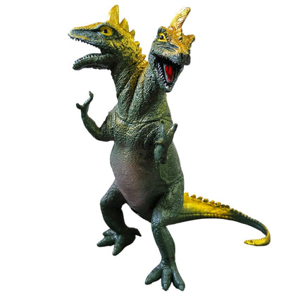 Dinosaur Toys for Kids Height-20CM Two Head Dinosaur Action Figures | 2 Head Green Golden