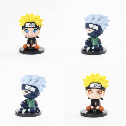 Ninja Anime Set of 4 Height- 7cm | Pack of 4 N-K