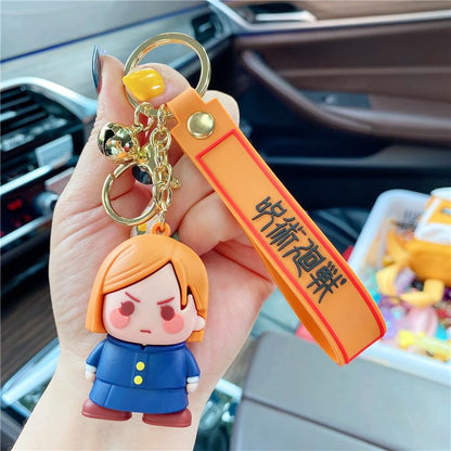 Anime Keychain With Hook & Strap | Red Hair Girl Juju